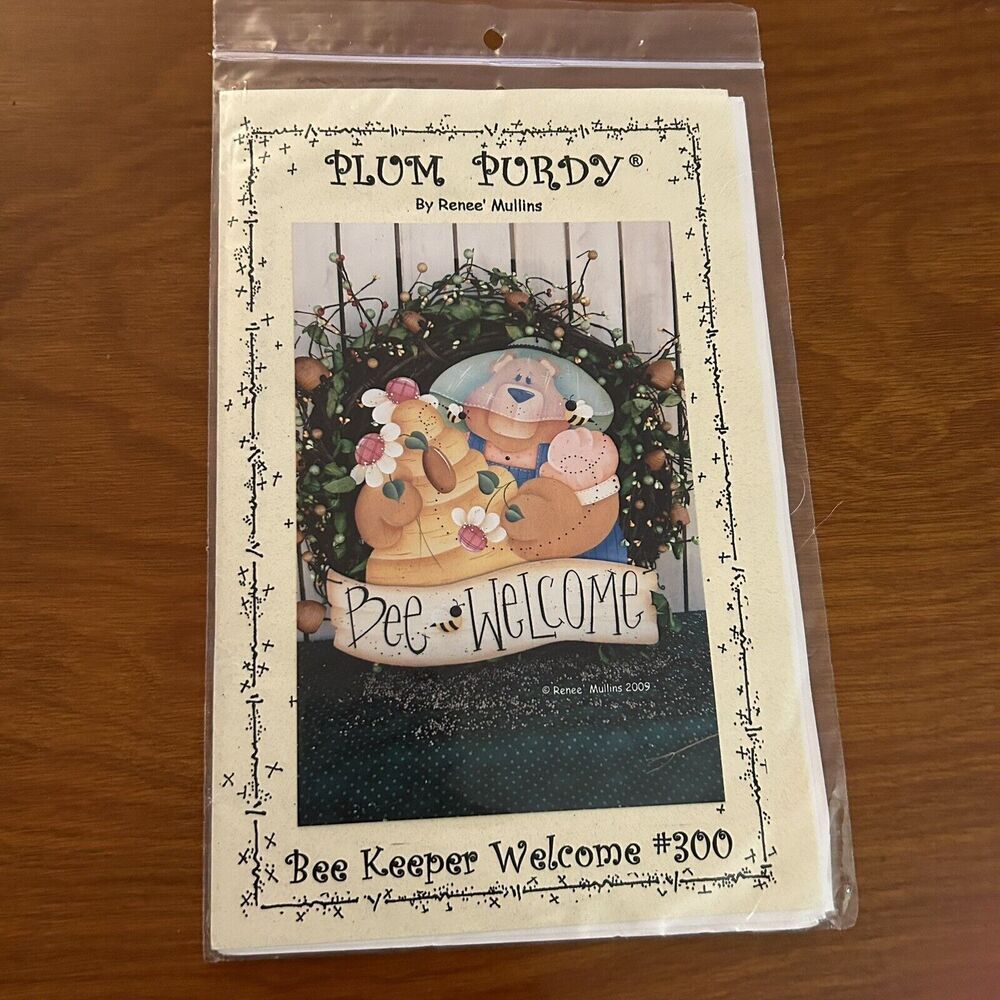 Plum Purdy Designs Bee Keeper Welcome #300 Pattern/Instructions 2009